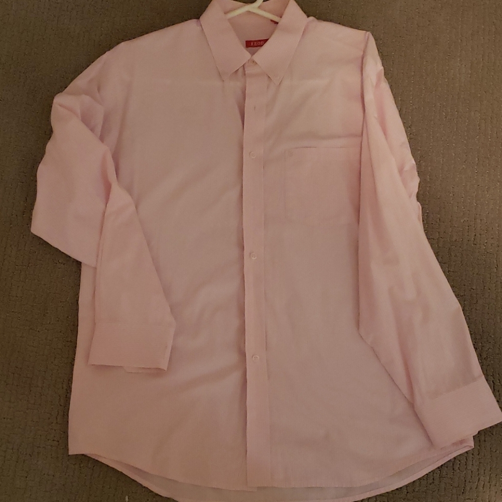IZOD Pink $ White Dress Shirt